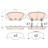 Conjunto de 4 pastilhas de freio TRW GDB3593