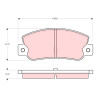Conjunto de 4 pastilhas de freio TRW GDB360