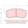 Conjunto de 4 pastilhas de freio TRW GDB361