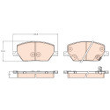 Conjunto de 4 pastilhas de freio TRW GDB3629