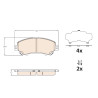 Conjunto de 4 pastilhas de freio TRW GDB3631
