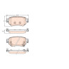 Conjunto de 4 pastilhas de freio TRW GDB3632