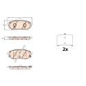 Conjunto de 4 pastilhas de freio TRW GDB3638