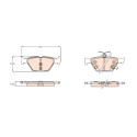 Conjunto de 4 pastilhas de freio TRW GDB3639