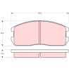 Conjunto de 4 pastilhas de freio TRW GDB365