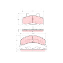 Conjunto de 4 pastilhas de freio TRW GDB4005