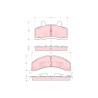 Conjunto de 4 pastilhas de freio TRW GDB4005