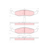Conjunto de 4 pastilhas de freio TRW GDB4006