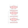 Conjunto de 4 pastilhas de freio TRW GDB4008