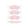 Conjunto de 4 pastilhas de freio TRW GDB4011