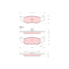 Conjunto de 4 pastilhas de freio TRW GDB4012