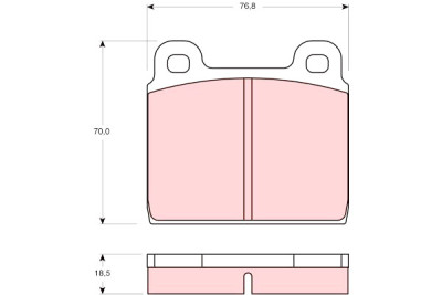 Conjunto de 4 pastilhas de freio TRW GDB407