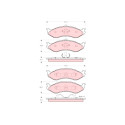 Conjunto de 4 pastilhas de freio TRW GDB4104