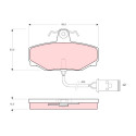 Conjunto de 4 pastilhas de freio TRW GDB412