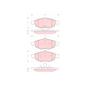 Conjunto de 4 pastilhas de freio TRW GDB4125