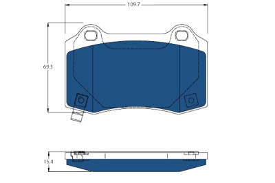 Conjunto de 4 pastilhas de freio TRW GDB4171BTE