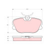 Conjunto de 4 pastilhas de freio TRW GDB493