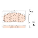 Conjunto de 4 pastilhas de freio TRW GDB5086