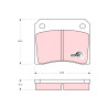 Conjunto de 4 pastilhas de freio COTEC TRW GDB557