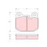 Conjunto de 4 pastilhas de freio TRW GDB654