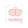 Conjunto de 4 pastilhas de freio TRW GDB698