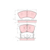 Conjunto de 4 pastilhas de freio TRW GDB735