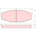 Conjunto de 4 pastilhas de freio TRW GDB747