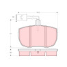Conjunto de 4 pastilhas de freio TRW GDB789