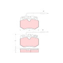 Conjunto de 4 pastilhas de freio TRW GDB790