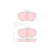 Conjunto de 4 pastilhas de freio TRW GDB864