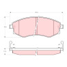 Conjunto de 4 pastilhas de freio TRW GDB895