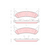 Conjunto de 4 pastilhas de freio TRW GDB896