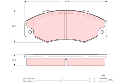 Conjunto de 4 pastilhas de freio TRW GDB903