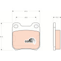 Jogo de pastilhas para travão de disco COTEC