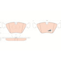 Conjunto de 4 pastilhas de freio COTEC TRW GDB916