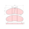 Conjunto de 4 pastilhas de freio TRW GDB948