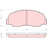 Conjunto de 4 pastilhas de freio TRW GDB980