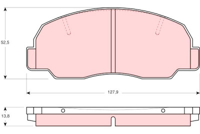 Conjunto de 4 pastilhas de freio TRW GDB980