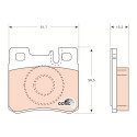 Conjunto de 4 pastilhas de freio COTEC TRW GDB987