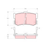 Conjunto de 4 pastilhas de freio TRW GDB994