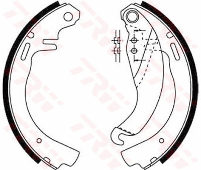 Conjunto de sapatas de freio TRW GS6187