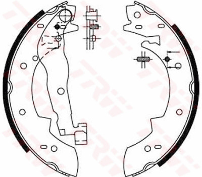 Conjunto de sapatas de freio TRW GS6190
