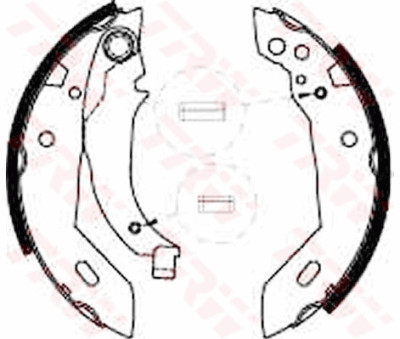 Conjunto de sapatas de freio TRW GS6228