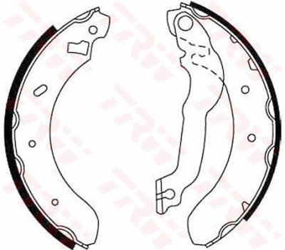 Conjunto de sapatas de freio TRW GS6255