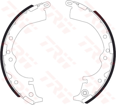 Conjunto de sapatas de freio TRW GS7333