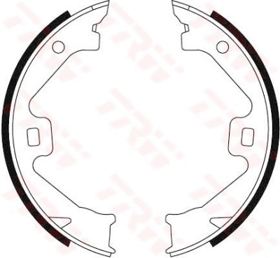 Conjunto de sapatas de freio, freio de estacionamento TRW GS8469