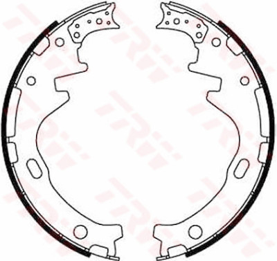 Conjunto de sapatas de freio TRW GS8515