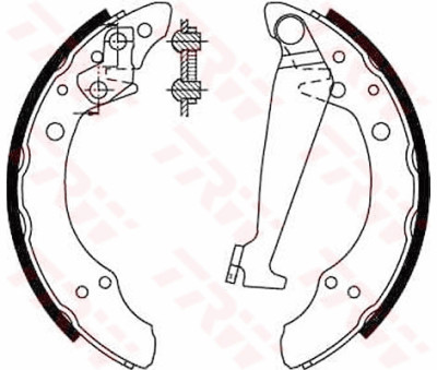 Conjunto de sapatas de freio TRW GS8526