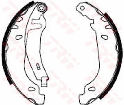 Conjunto de sapatas de freio TRW GS8531