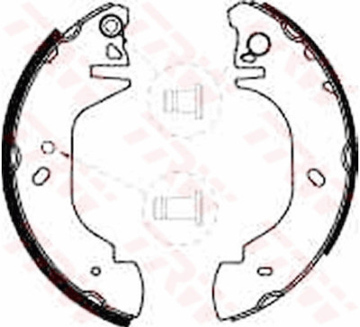 Conjunto de sapatas de freio TRW GS8539